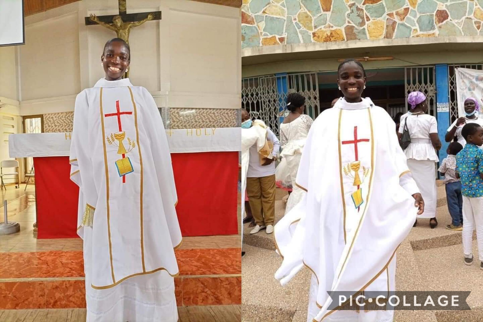 Photos : Regina Baadu, la première femme ghanéenne femme à être ordonnée prêtre dans l’église anglicane