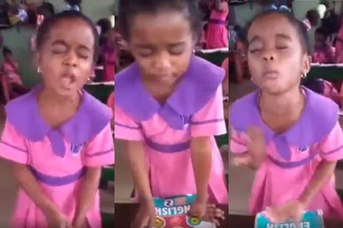 La vidéo de cette fillette priant pour le repos de l’âme du père de sa camarade va vous remplir d’émotions