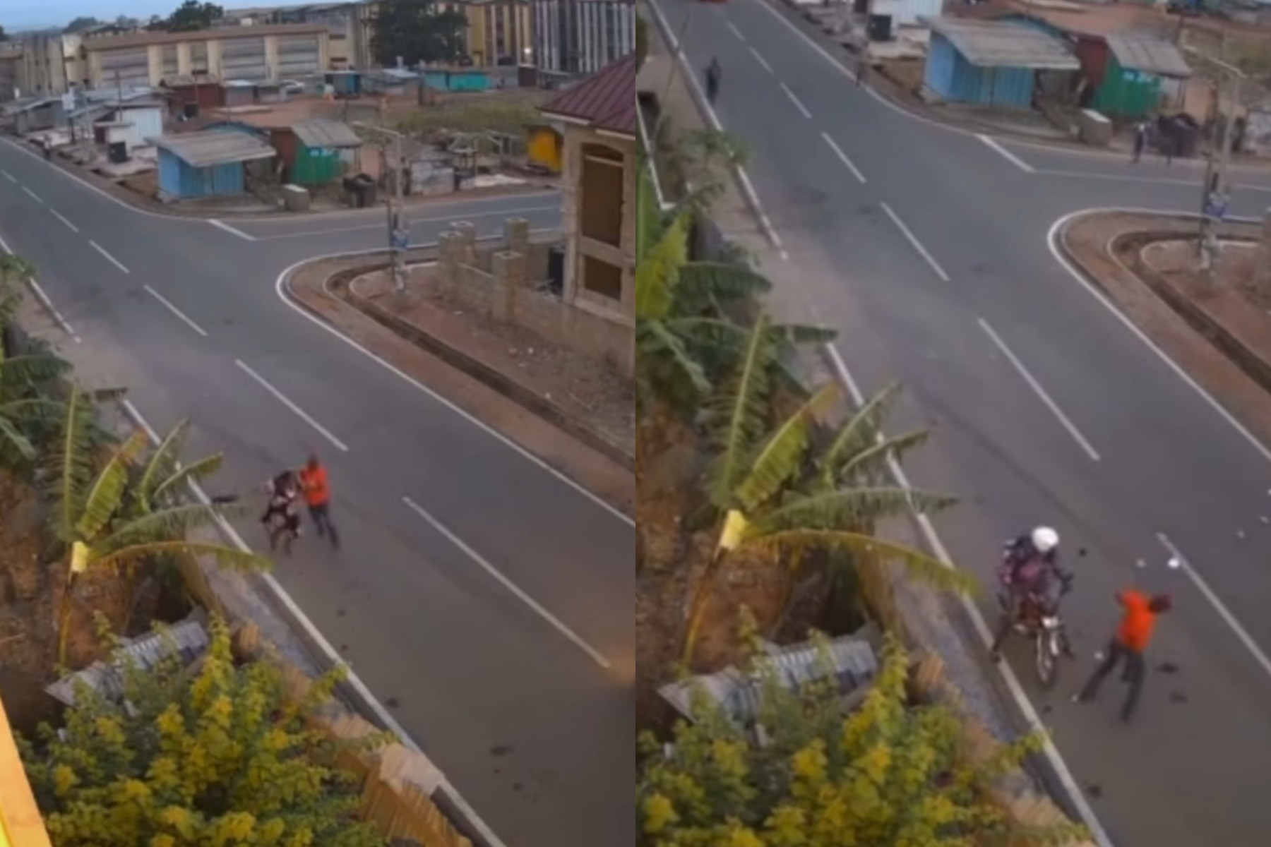 Vidéo| Des voleurs à moto agressent une femme en plein jour dans une rue d’Accra