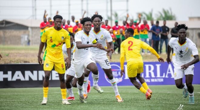 Les Black Satellites (U20 du Ghana) à dix hommes battent le Bénin 1‑0 et se qualifient pour les demis