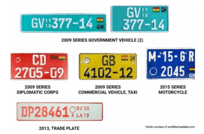 Ghana : Découvrez les nouvelles plaques d’immatriculation de véhicules